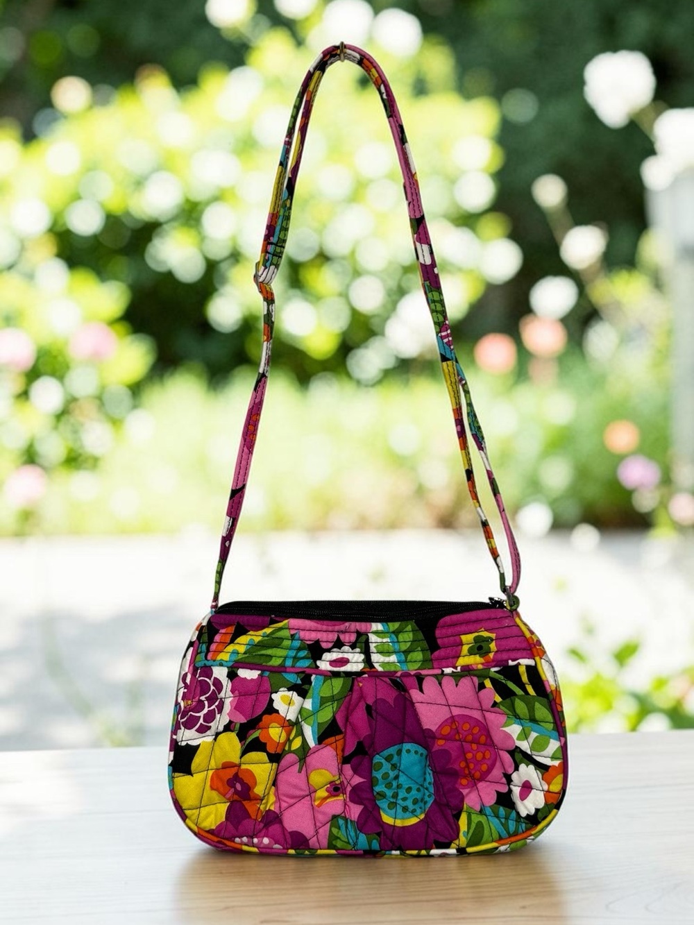 🌸 Vera Bradley Floral Print Adjustable Crossbody Bag